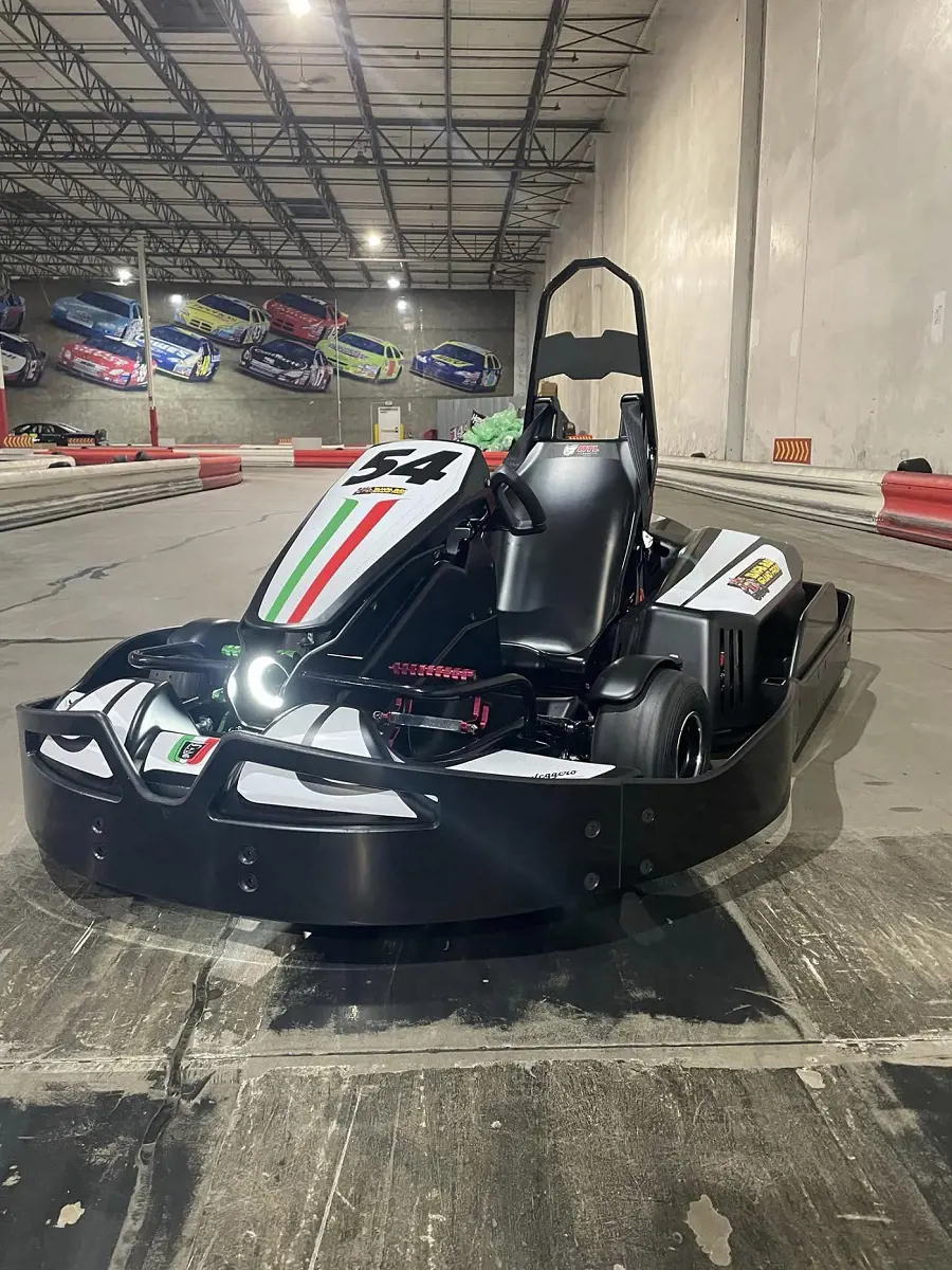 Karting is a motorsport played in four wheel vehicles called go karts