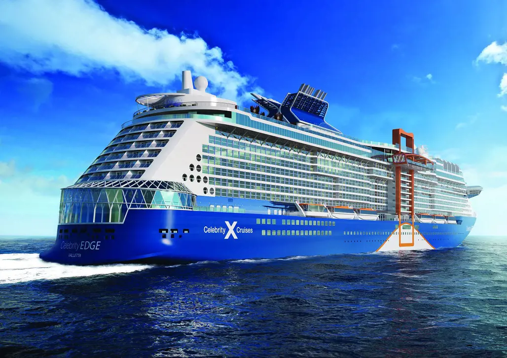The Celebrity Edge sails from Fort Lauderdale to Rome.
