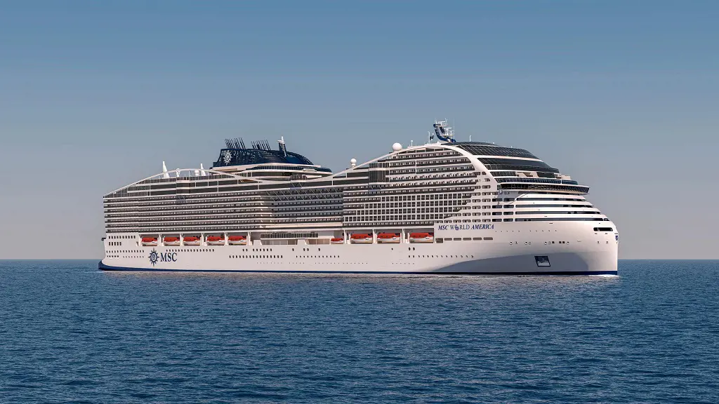 MSC World America will start sailing in the summer of 2025 in US