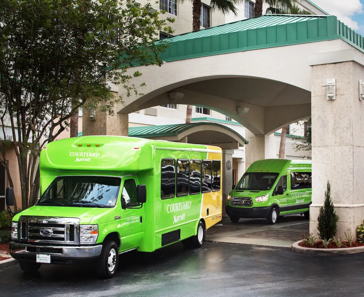 Courtyard by Marriott Fort Lauderdale Airport and Cruise Port has free shuttle services to airport