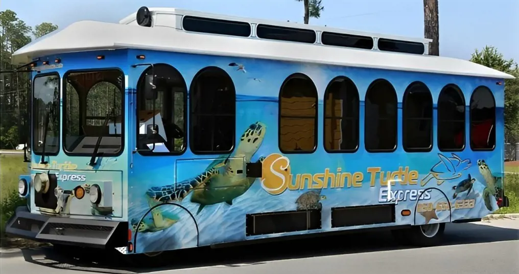 Sunshine Shuttle's Turtle runs between scenic Highway 30A between Blue Mountain Beach and Seagrove.
