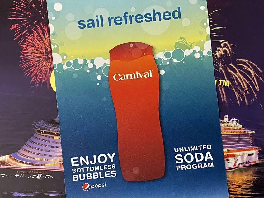 Carnival tied up with Pepsi in 2019 after ending business with Coke.