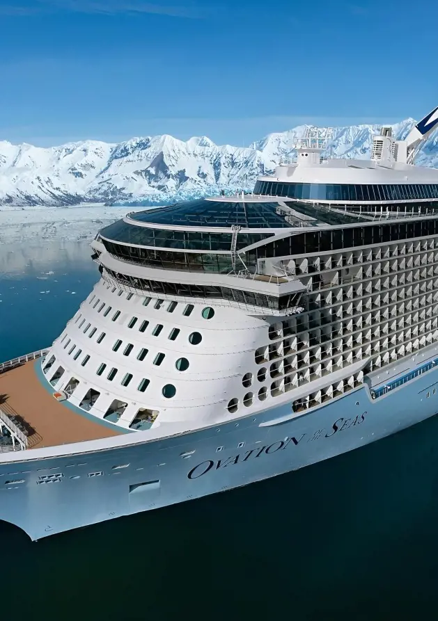 Ovation of the Seas has The North Star for guests to observe the surrounding in a glass-enclosed pod.