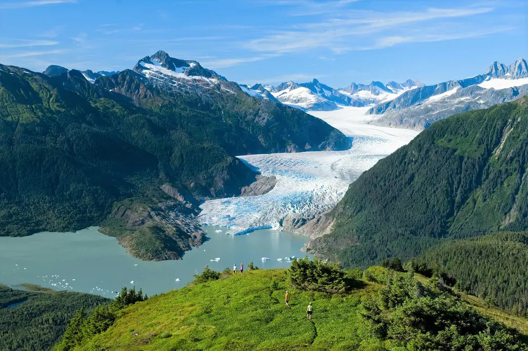 A beautiful glacier seen in Tongass National Forest.