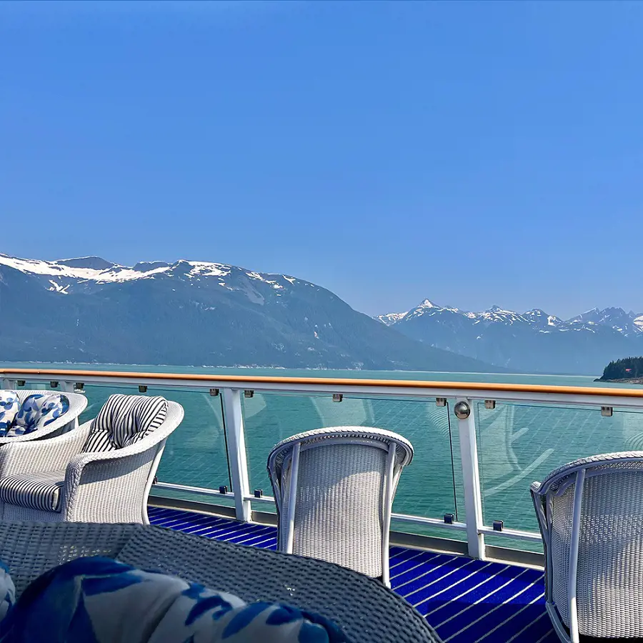 View of Alaska seen from the deck of American Constellation.