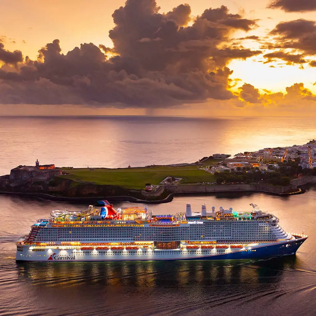 Carnival ship in San Juan, Puerto Rico.