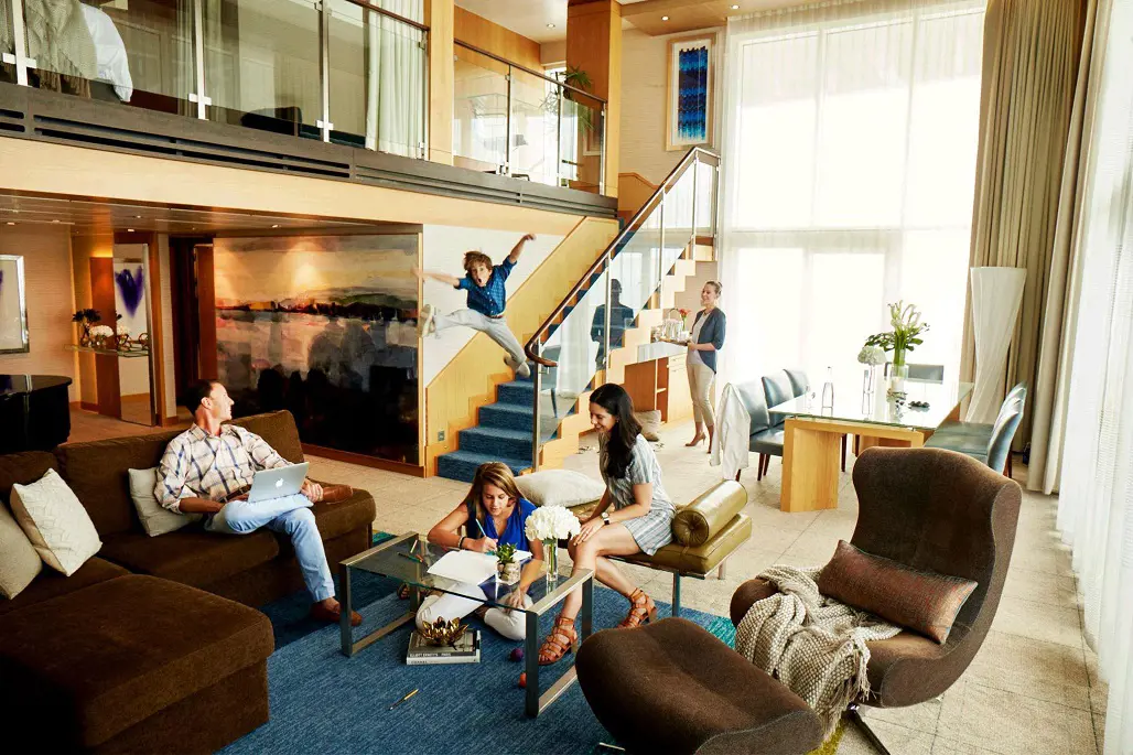 Royal Caribbean has the most spacious suite at sea.