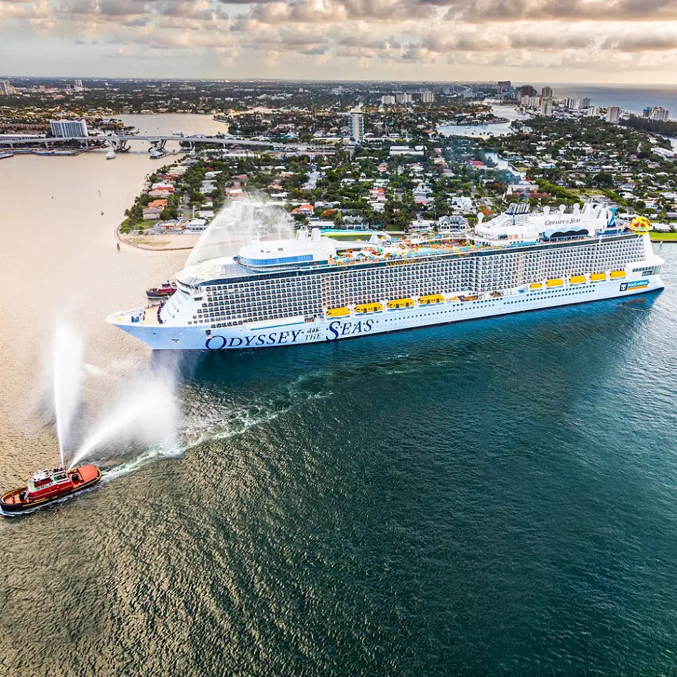 Odyssey of the Seas docked at the Port Everglades in June 11, 2021